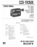 Сервисная инструкция Sony CCD-TR350E