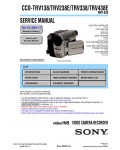 Сервисная инструкция Sony CCD-TRV438E, CCD-TRV138, CCD-TRV238E, CCD-TRV338
