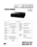 Сервисная инструкция Sony CDP-337ESD