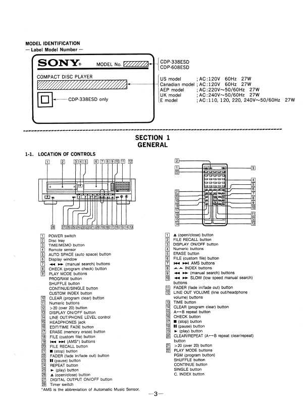 Сервисная инструкция Sony CDP-338ESD, CDP-608ESD
