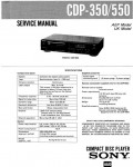 Сервисная инструкция Sony CDP-350, CDP-550