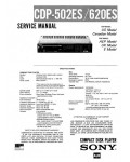 Сервисная инструкция Sony CDP-502ES, CDP-620ES