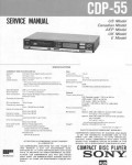Сервисная инструкция Sony CDP-55