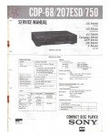 Сервисная инструкция Sony CDP-68, CDP-207ESD, CDP-750