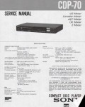 Сервисная инструкция Sony CDP-70