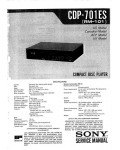 Сервисная инструкция Sony CDP-701ES