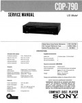Сервисная инструкция Sony CDP-790