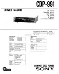 Сервисная инструкция Sony CDP-991