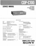 Сервисная инструкция SONY CDP-C100