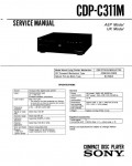 Сервисная инструкция Sony CDP-C311M