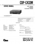 Сервисная инструкция Sony CDP-C433M