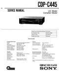 Сервисная инструкция Sony CDP-C445