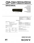 Сервисная инструкция Sony CDP-C591, CDP-CE235, CDP-CE335