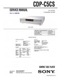 Сервисная инструкция SONY CDP-C5CS V1.2