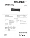 Сервисная инструкция Sony CDP-CA70ES
