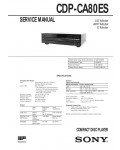 Сервисная инструкция Sony CDP-CA80ES