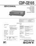 Сервисная инструкция Sony CDP-CE105