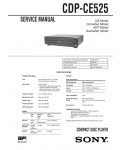 Сервисная инструкция Sony CDP-CE525
