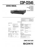 Сервисная инструкция Sony CDP-CE545