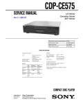 Сервисная инструкция Sony CDP-CE575
