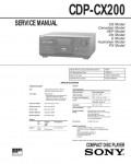 Сервисная инструкция SONY CDP-CX200