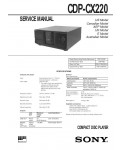 Сервисная инструкция Sony CDP-CX220