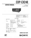 Сервисная инструкция Sony CDP-CX240