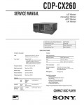Сервисная инструкция Sony CDP-CX260