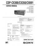 Сервисная инструкция Sony CDP-CX300, CDP-CX350, CDP-CX691