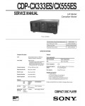 Сервисная инструкция Sony CDP-CX333ES, CDP-CX555ES