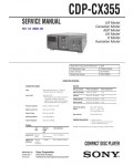 Сервисная инструкция Sony CDP-CX355