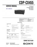 Сервисная инструкция Sony CDP-CX455