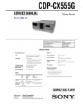 Сервисная инструкция Sony CDP-CX555G