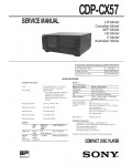 Сервисная инструкция Sony CDP-CX57