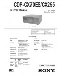 Сервисная инструкция Sony CDP-CX70ES, CDP-CX255