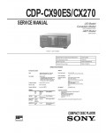 Сервисная инструкция Sony CDP-CX90ES, CDP-CX270