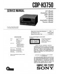 Сервисная инструкция Sony CDP-H3750