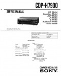Сервисная инструкция Sony CDP-H7900