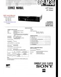 Сервисная инструкция Sony CDP-M30