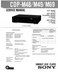 Сервисная инструкция Sony CDP-M48, CDP-M49, CDP-M69