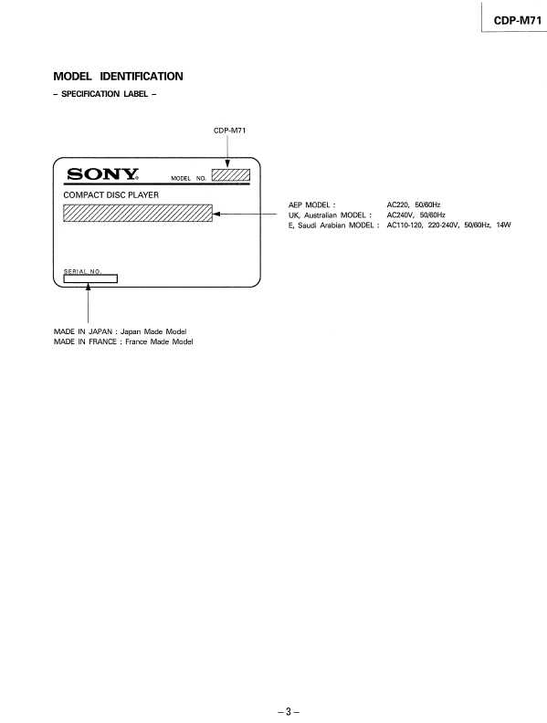 Сервисная инструкция Sony CDP-M71