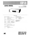 Сервисная инструкция Sony CDP-R1