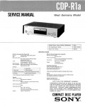 Сервисная инструкция Sony CDP-R1A