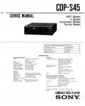 Сервисная инструкция Sony CDP-S45
