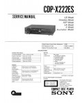 Сервисная инструкция Sony CDP-X222ES