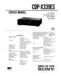 Сервисная инструкция Sony CDP-X339ES