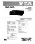 Сервисная инструкция Sony CDP-X33ES