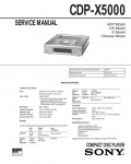 Сервисная инструкция Sony CDP-X5000