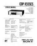 Сервисная инструкция Sony CDP-X555ES