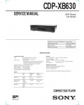 Сервисная инструкция Sony CDP-XB630